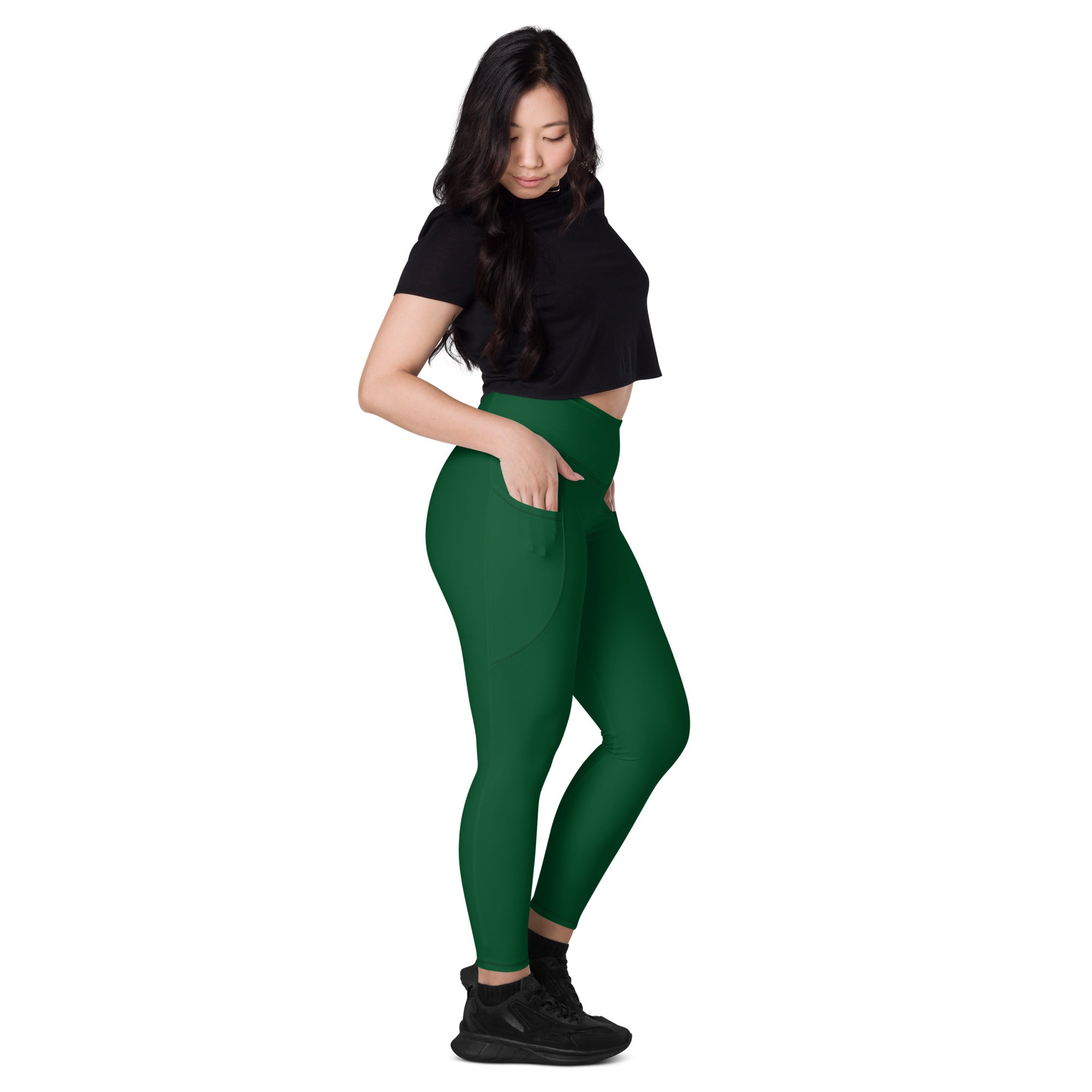 Forest Green Leggings with Pockets | Size Inclusive